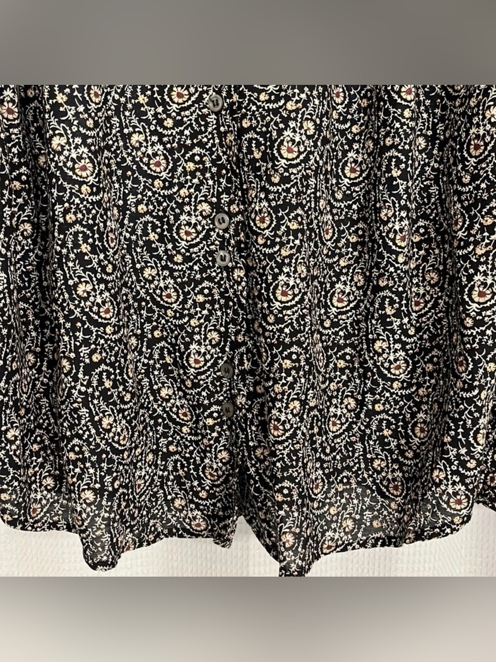 Dôen Rose Top in Botanical Prairie Paisley | Size Small - Picture 3 of 6